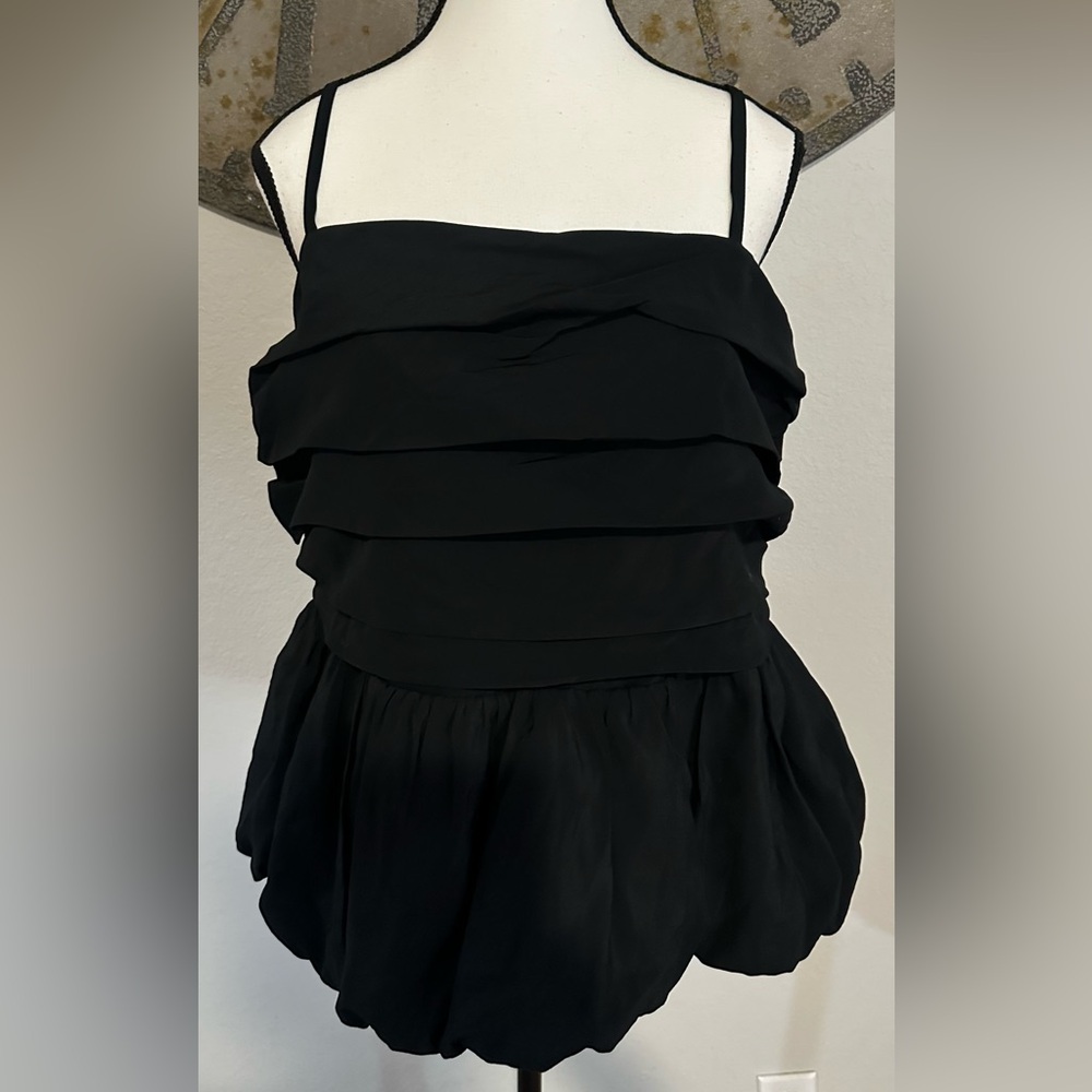 a new day Black Layered Camisole Top